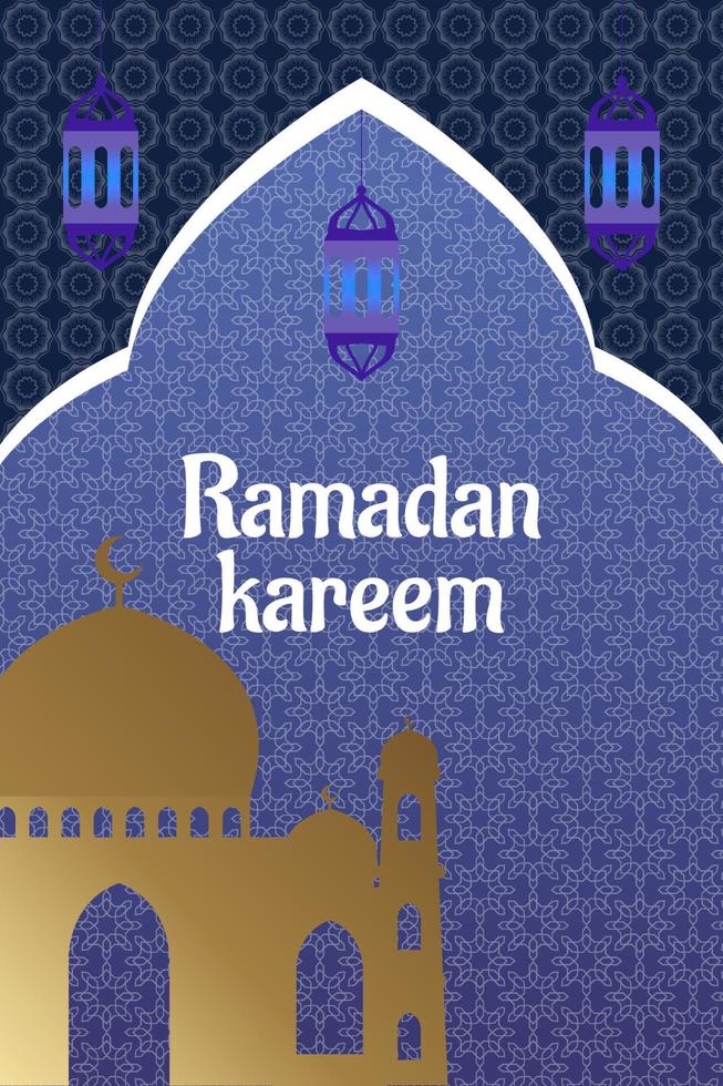Template background poster ramadan. vector design muslim celebration 7