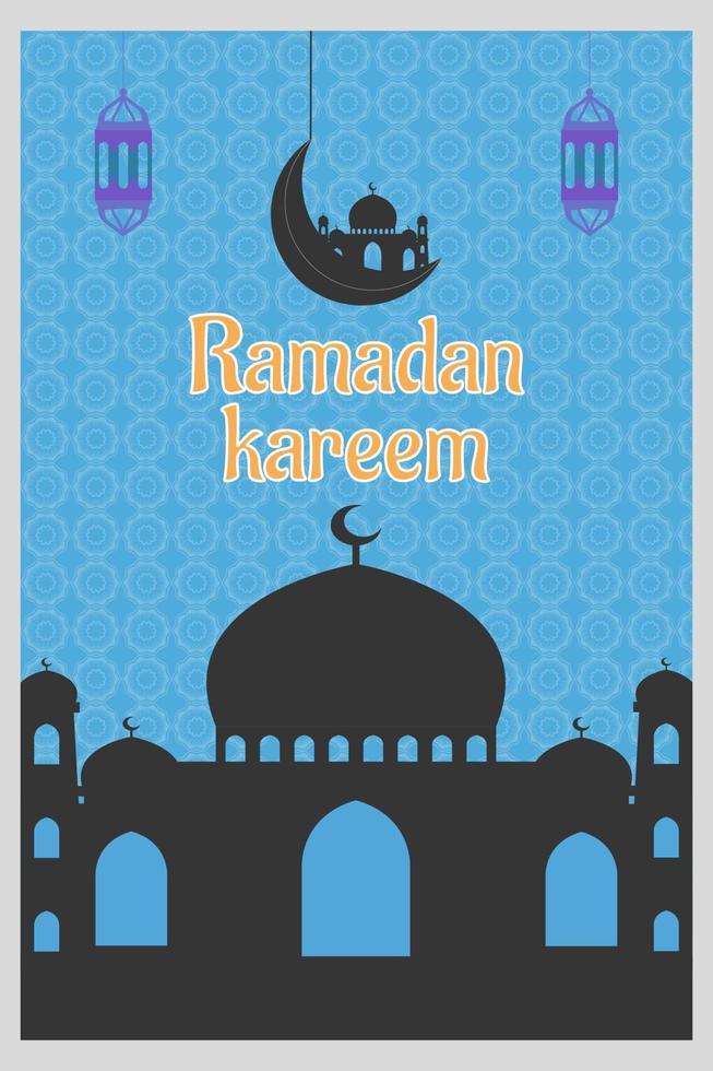 Template background poster ramadan. vector design muslim celebration 7