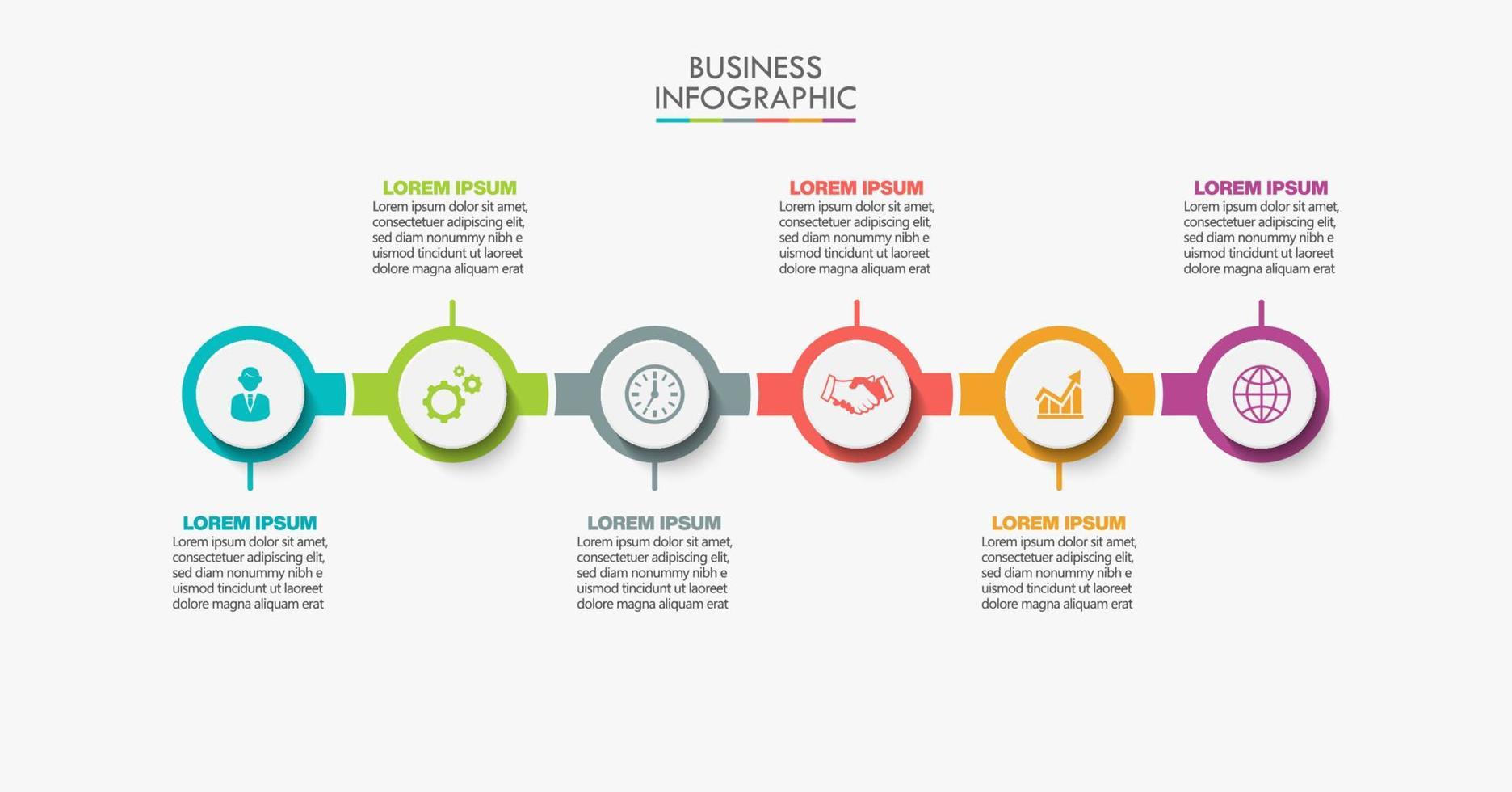 Presentation business infographic template vector