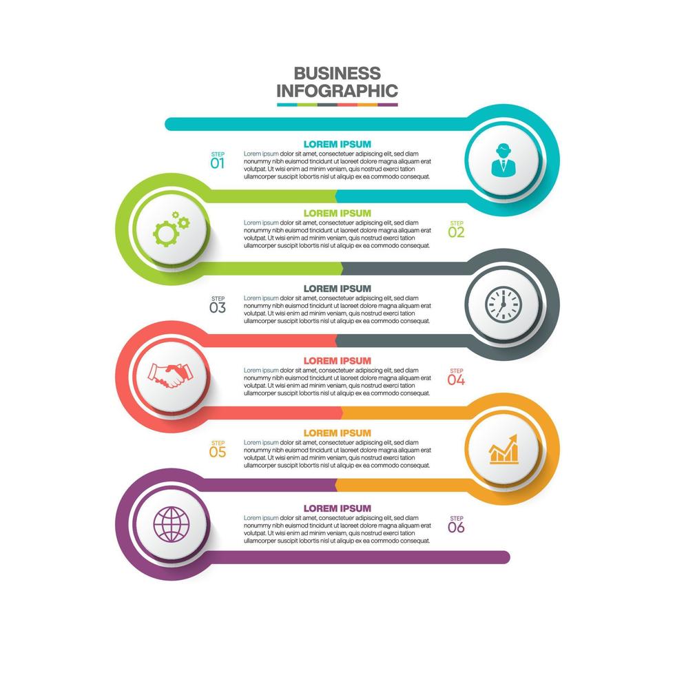 Presentation business infographic template vector