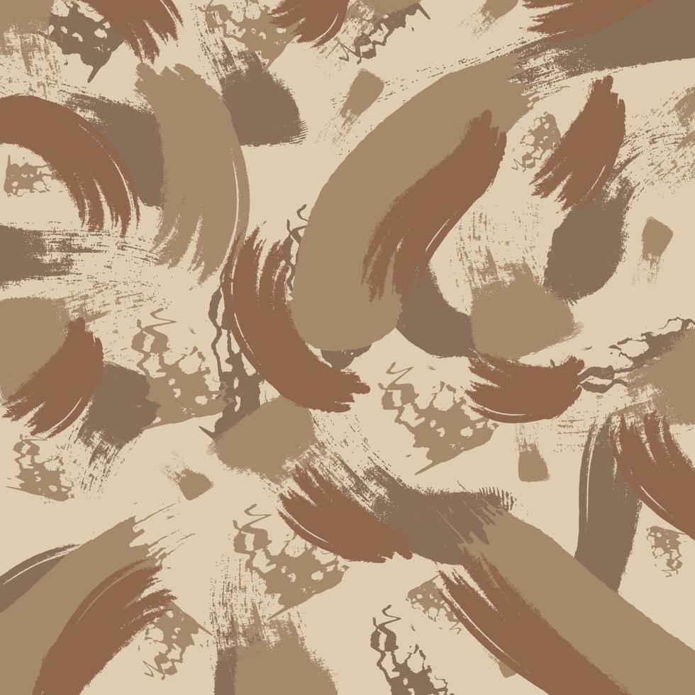 brush art abstract army brown desert sand storm field stripes camouflage pattern military background suitable for print clothing vector