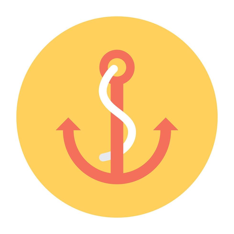 Trendy Anchor Concepts vector