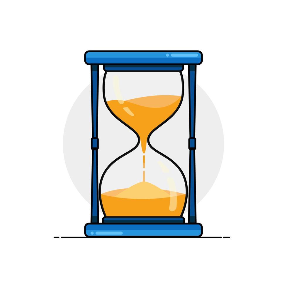 Sand Glass Time Icons. Countdown sand hourglass illustration vector