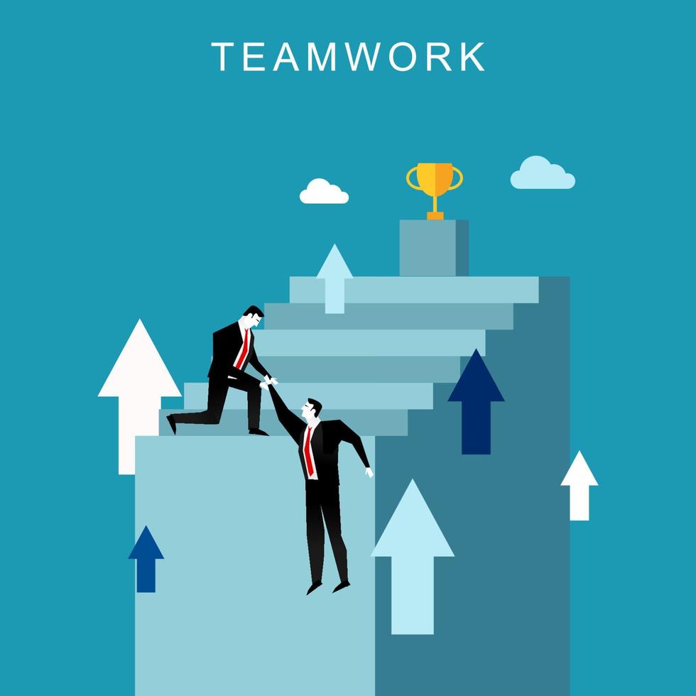 Business people teamwork or partnership concept. vector