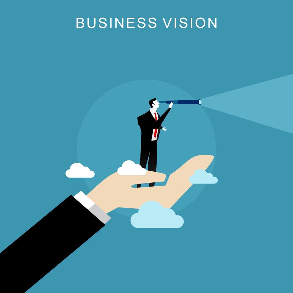 Business vision concept. vector