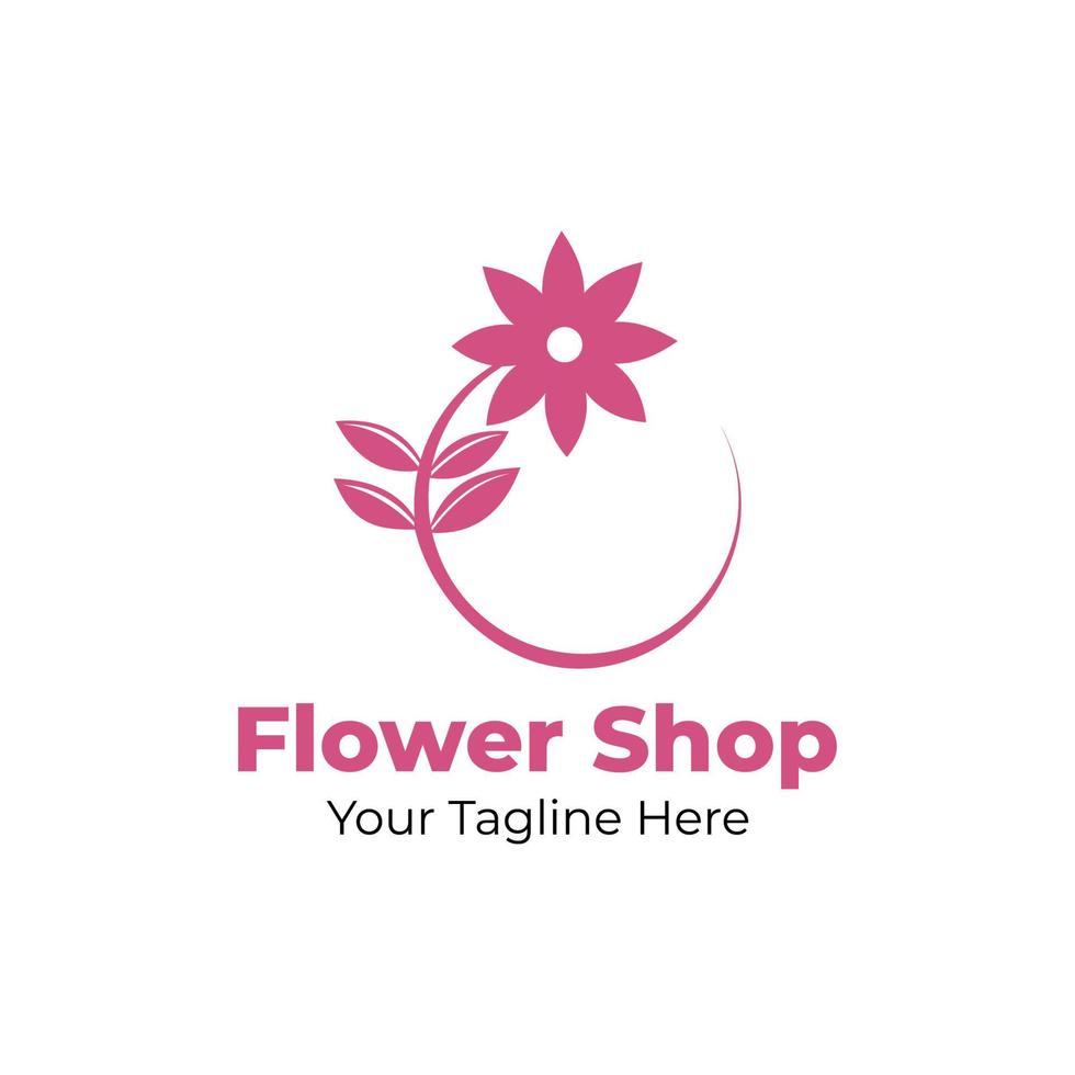 Flower Shop Logo Template vector