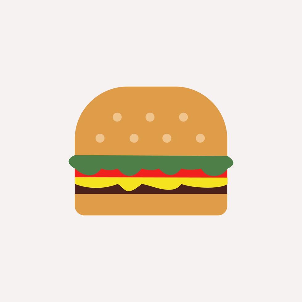 Hamburger Illustration Design vector