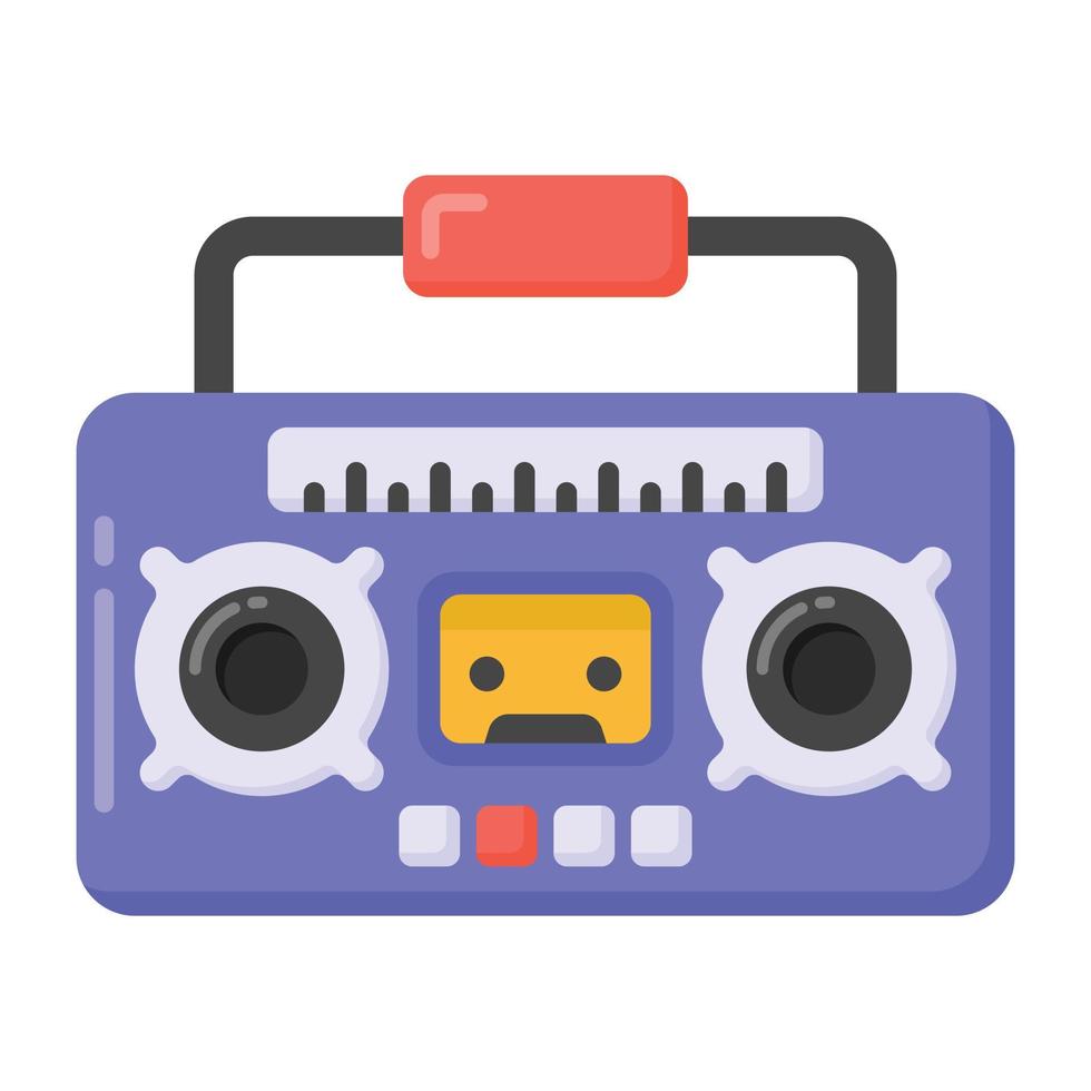 Stereo in flat style icon, editable vector