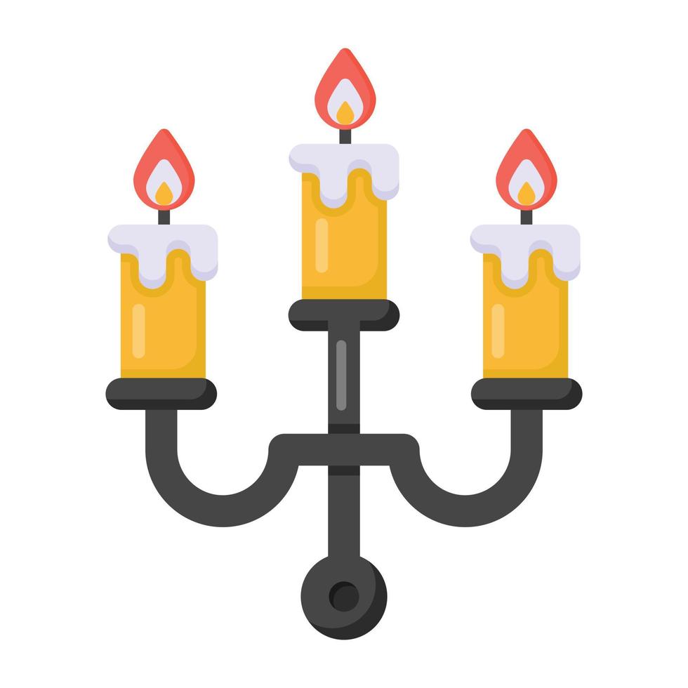 A burning light characterizing vintage torch vector