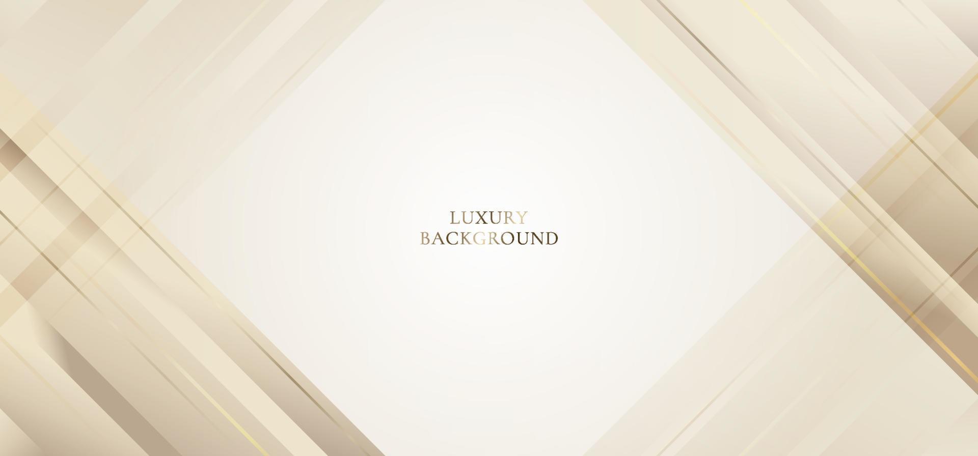 Abstract modern white and brown background paper cut style vector