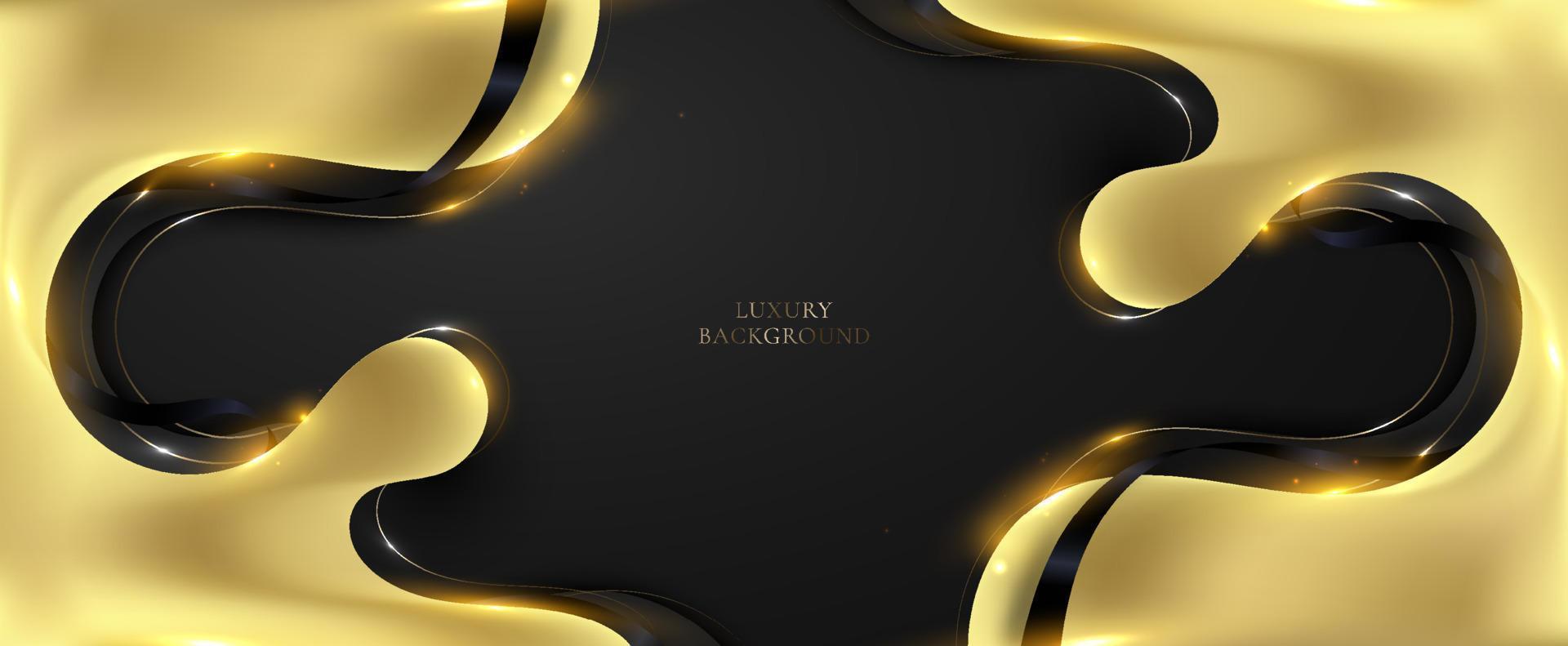 Abstract 3D elegant modern luxury template banner web design vector