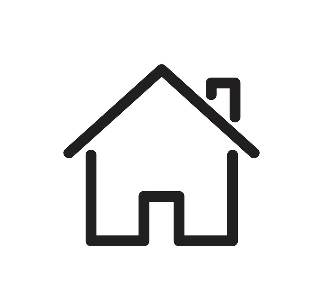 Home flat icon. vector illustration eps10