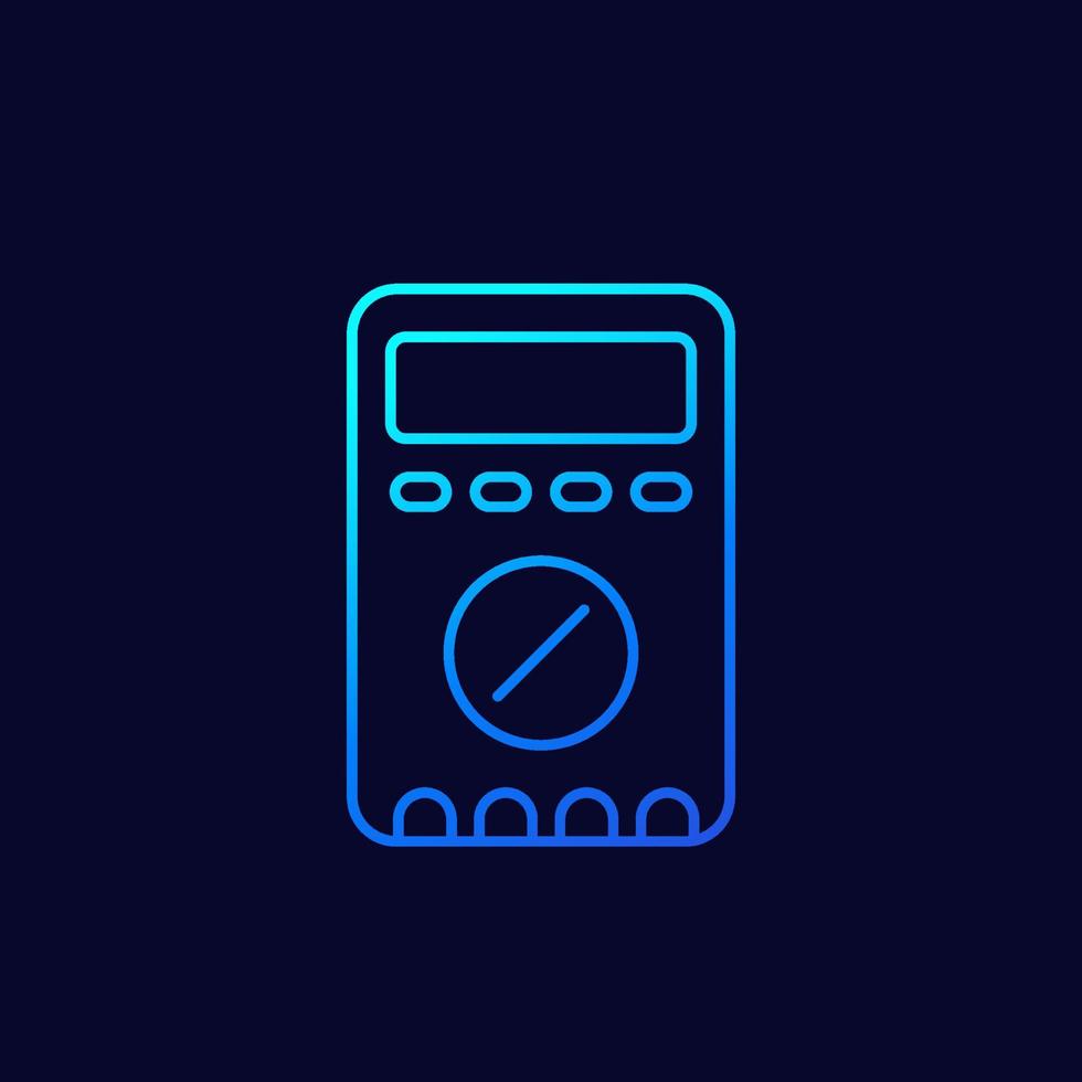 multitester line icon for web vector
