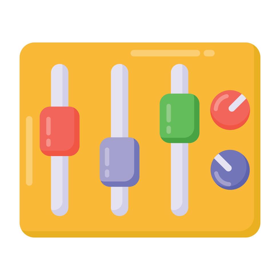 Volume equalizer flat style icon, editable vector