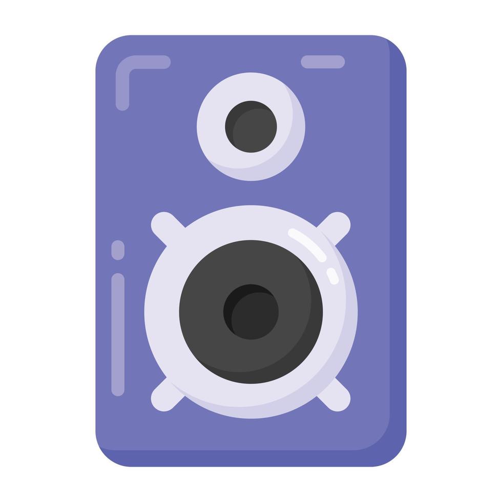 Woofer in flat style icon, editable vector