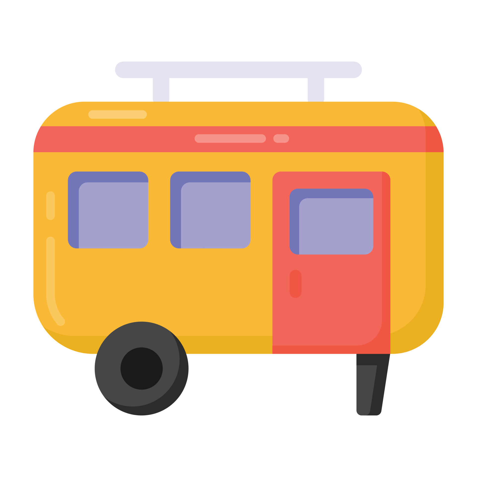 Flat style icon of caravan, vanity van 5862699 Vector Art at Vecteezy