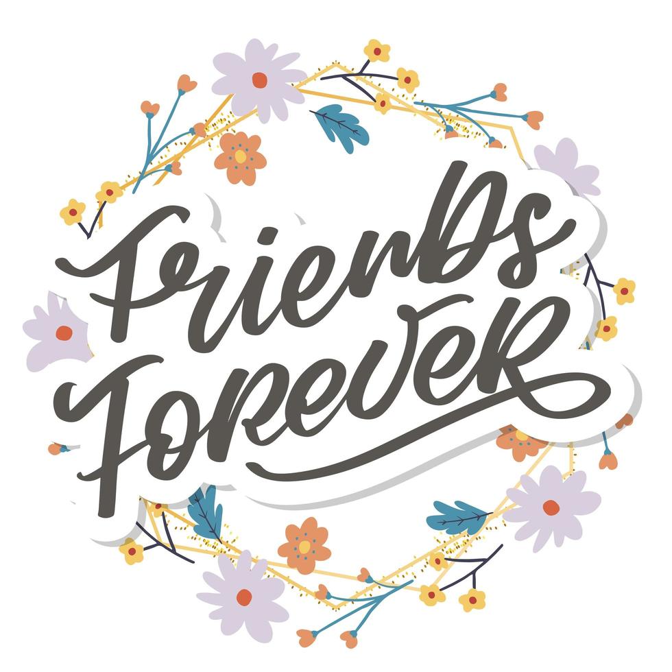 Best Friend Forever Friendship Day soul sister with heart lettering design best friend forever bff besties vector
