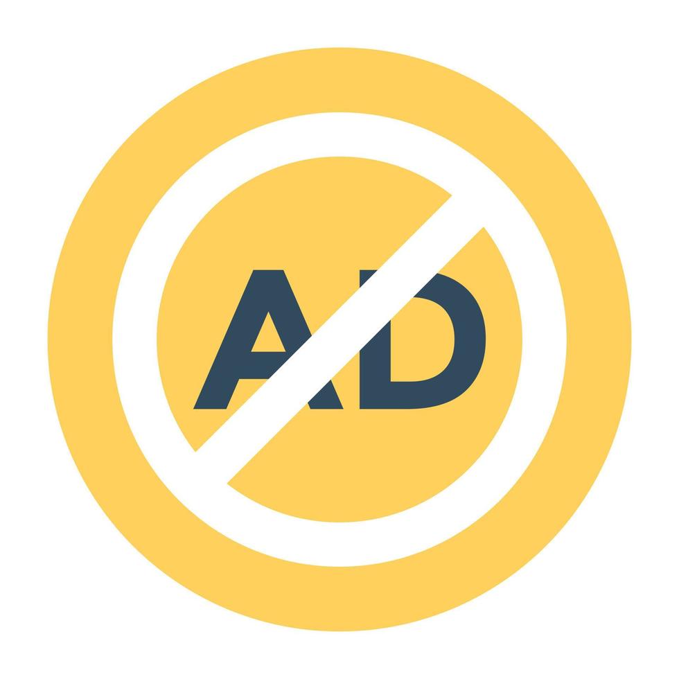 conceptos de adblock de moda vector