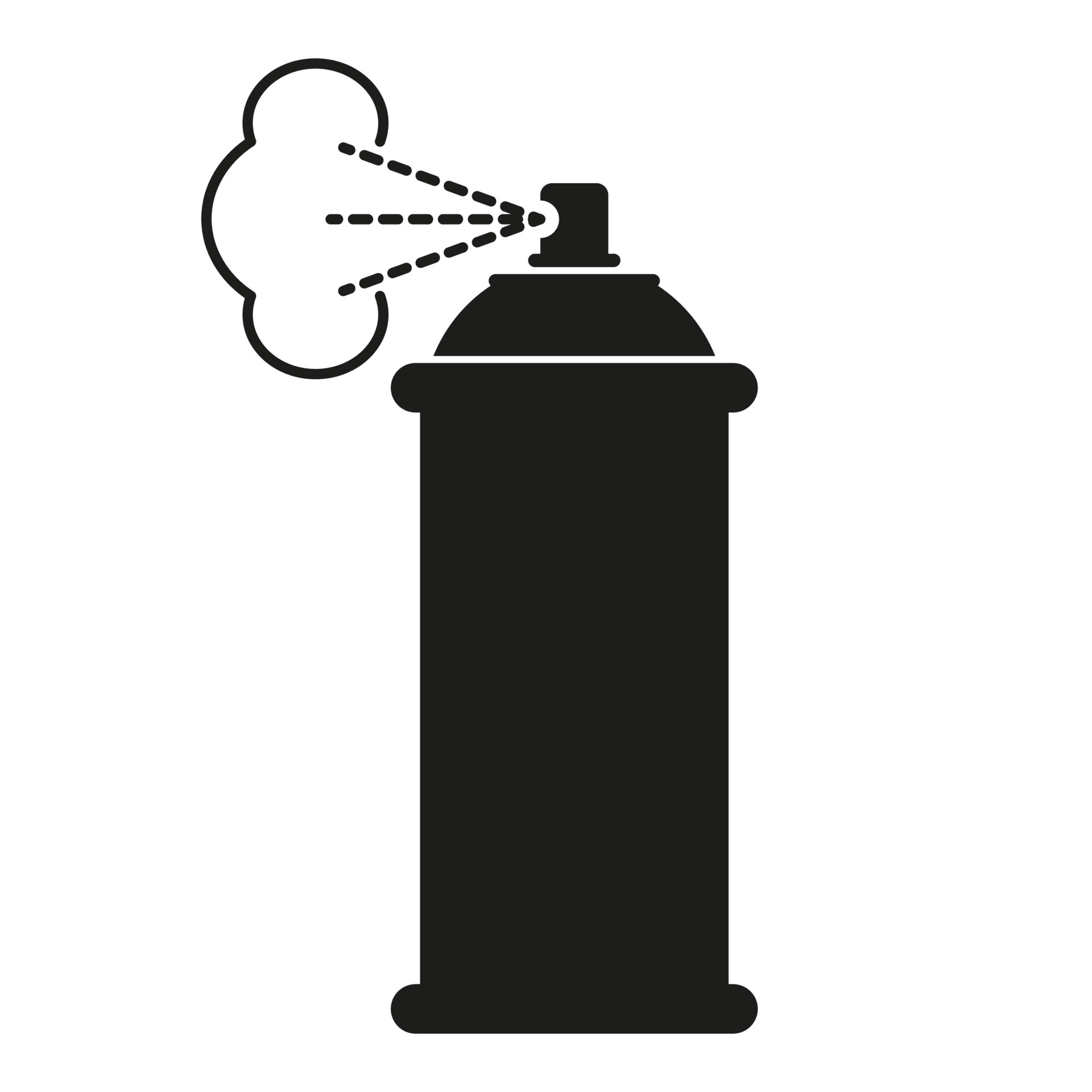 Spray can icon. Vector illustration isolated on white background