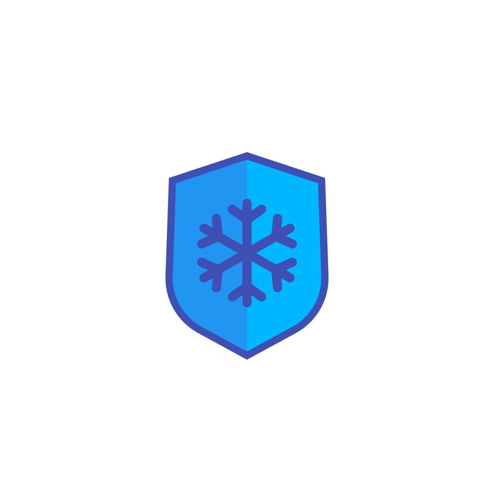 Frost resistant icon on white vector