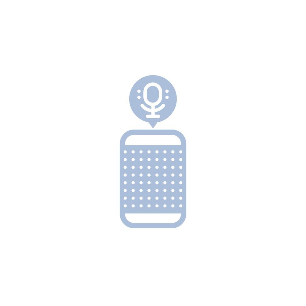 Smart speaker, voice assistant vector icon
