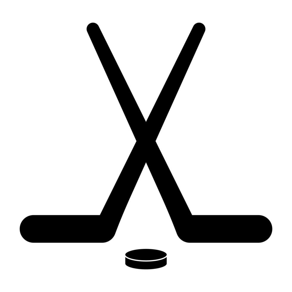 Ice hockey icon. Vector illustration isolated on white background