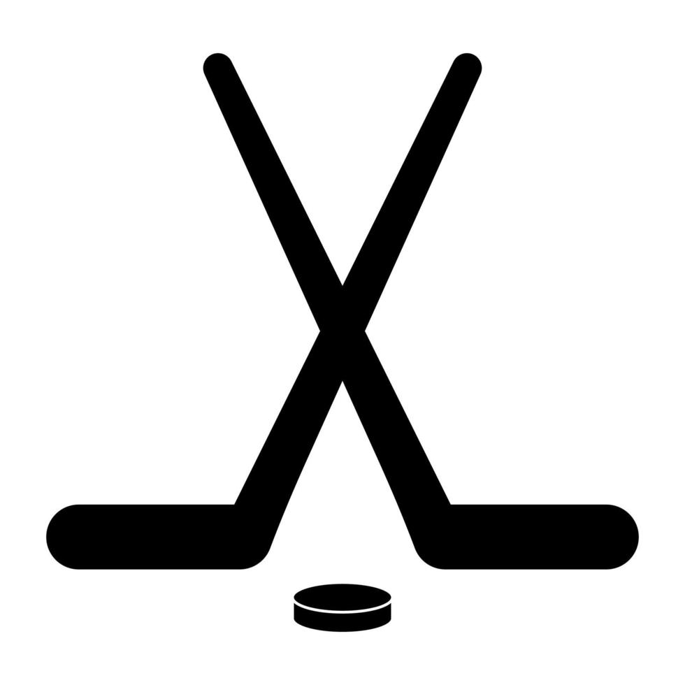 Ice hockey icon. Vector illustration isolated on white background