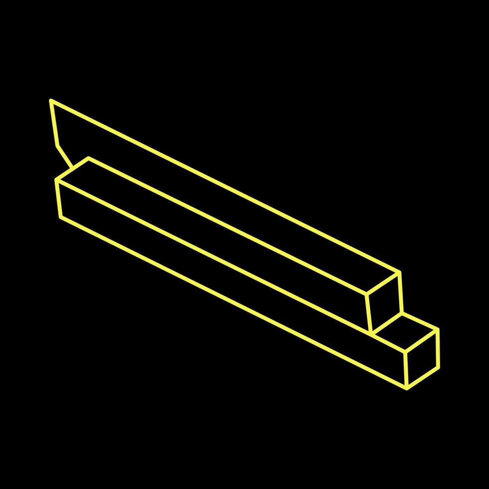 Impossible shapes. Web design elements. Optical illusion objects. Line design. vector