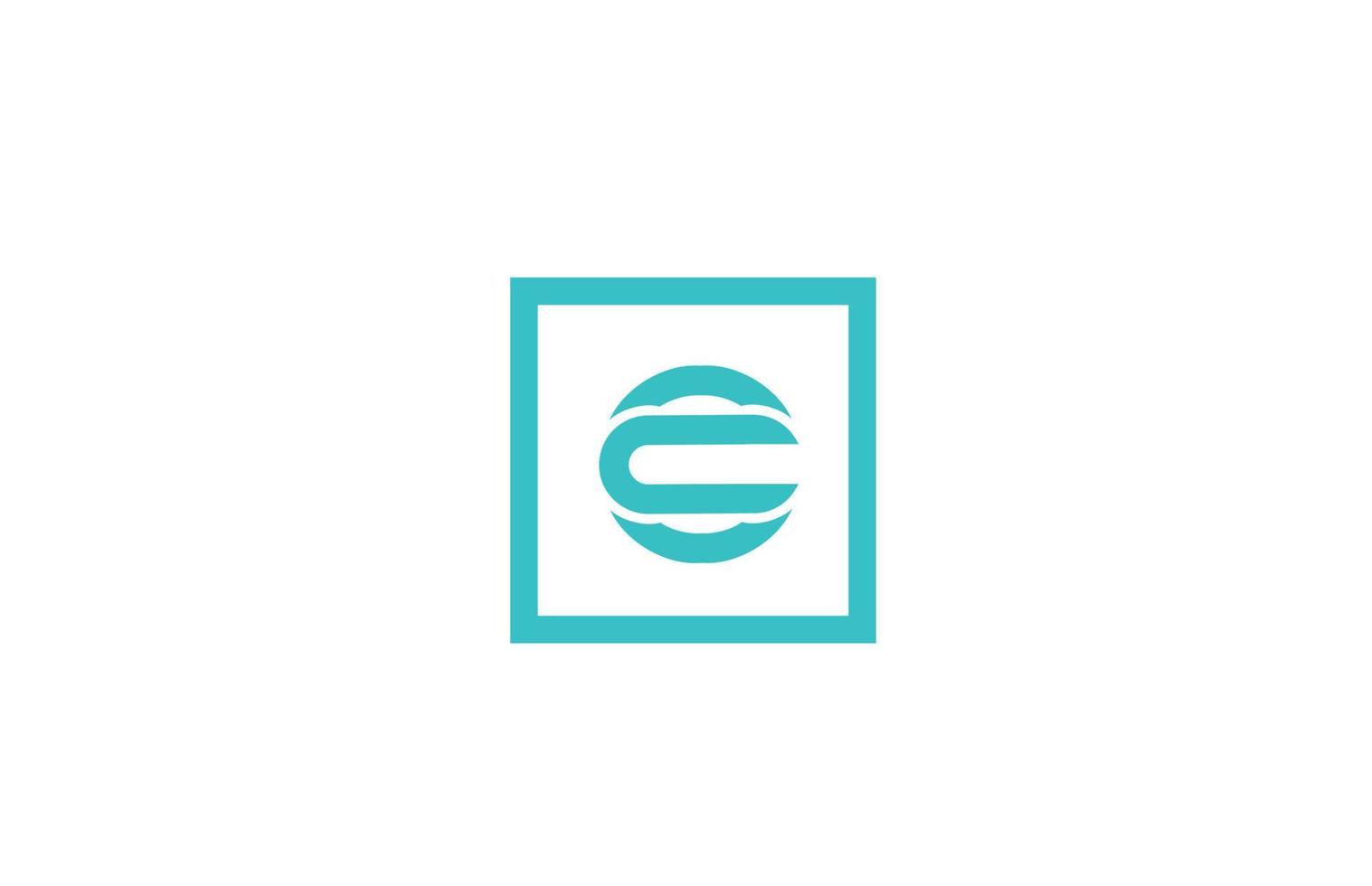 o diseño del icono del logotipo de la letra del alfabeto. plantilla creativa para empresas y negocios con color de línea azul vector