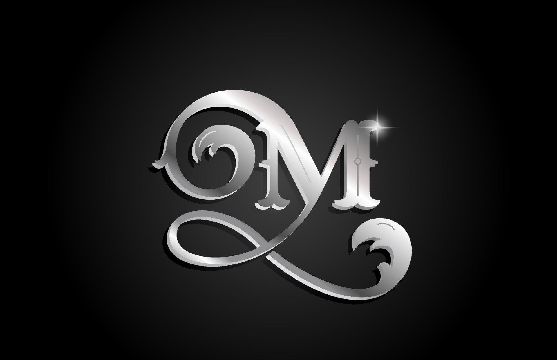Silver metal M alphabet letter icon logo design. Creative template for  business or company with grey color 5865991 Vector Art at Vecteezy
