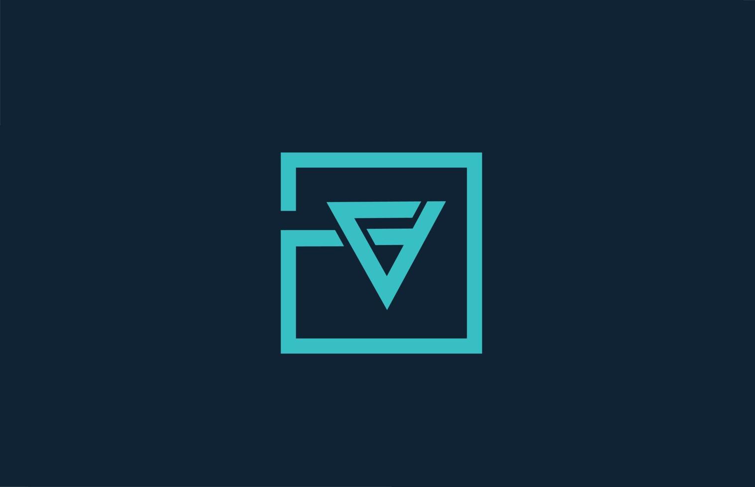 diseño de icono de logotipo de letra de alfabeto de línea azul v. plantilla creativa para empresa y negocio vector
