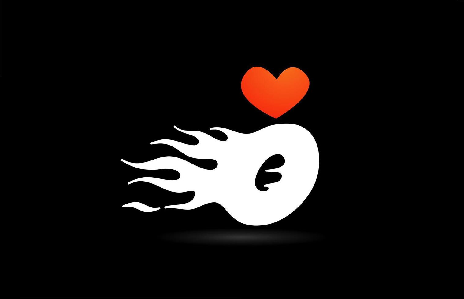 diseño del logotipo del icono de la letra del alfabeto o. plantilla creativa para negocios con amor corazón llamas vector