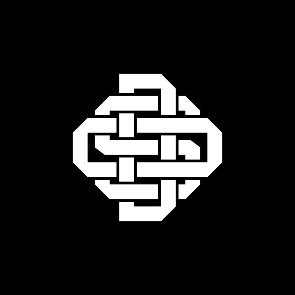 ilustración de icono de logotipo de monograma de letra vector