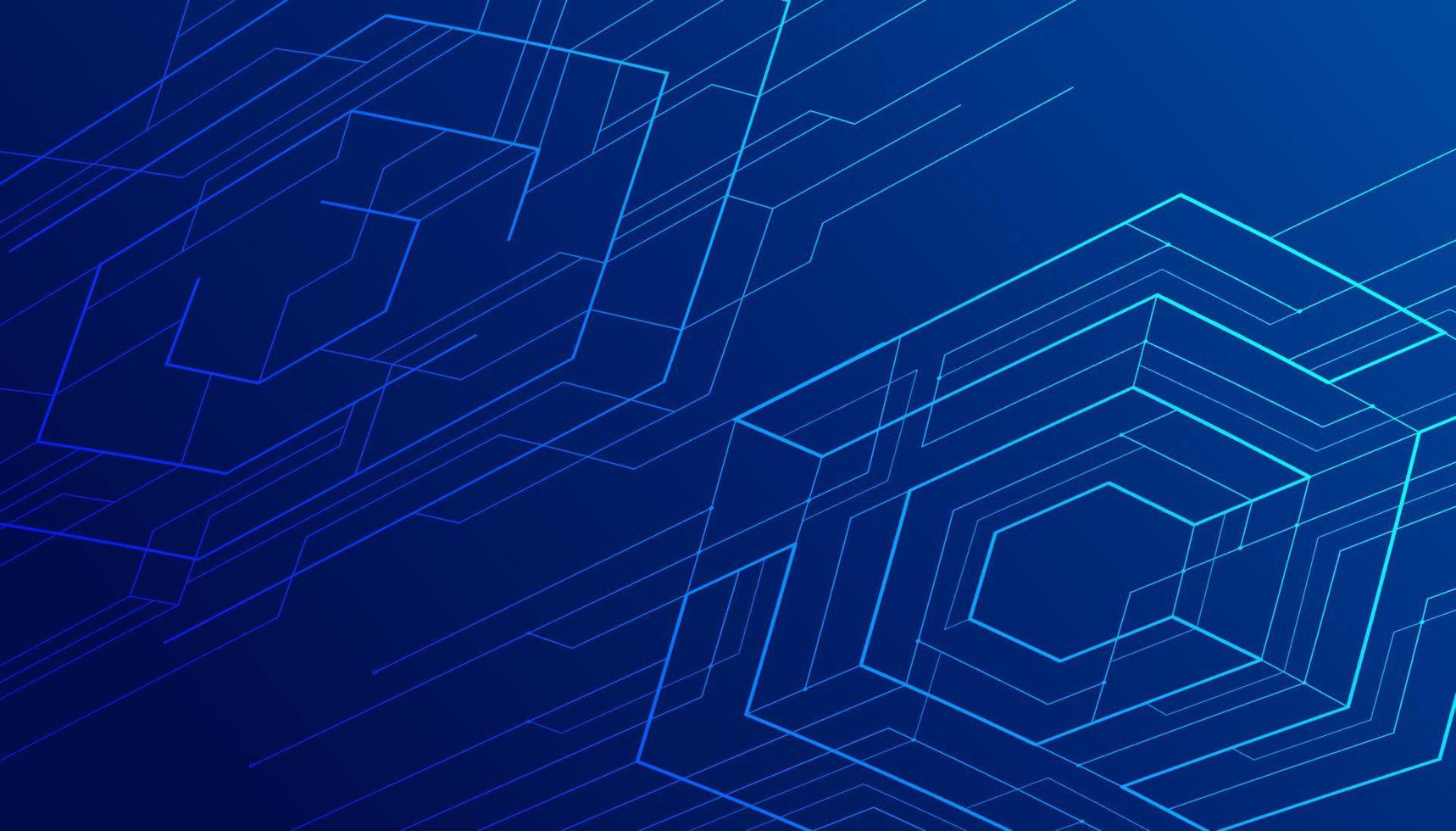 Abstract lines and dots connect background. Technology connection digital data and big data concept. vector