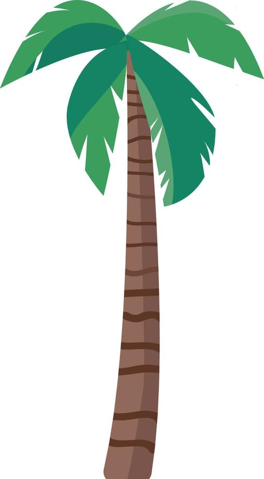 Palm tree semi flat color vector object