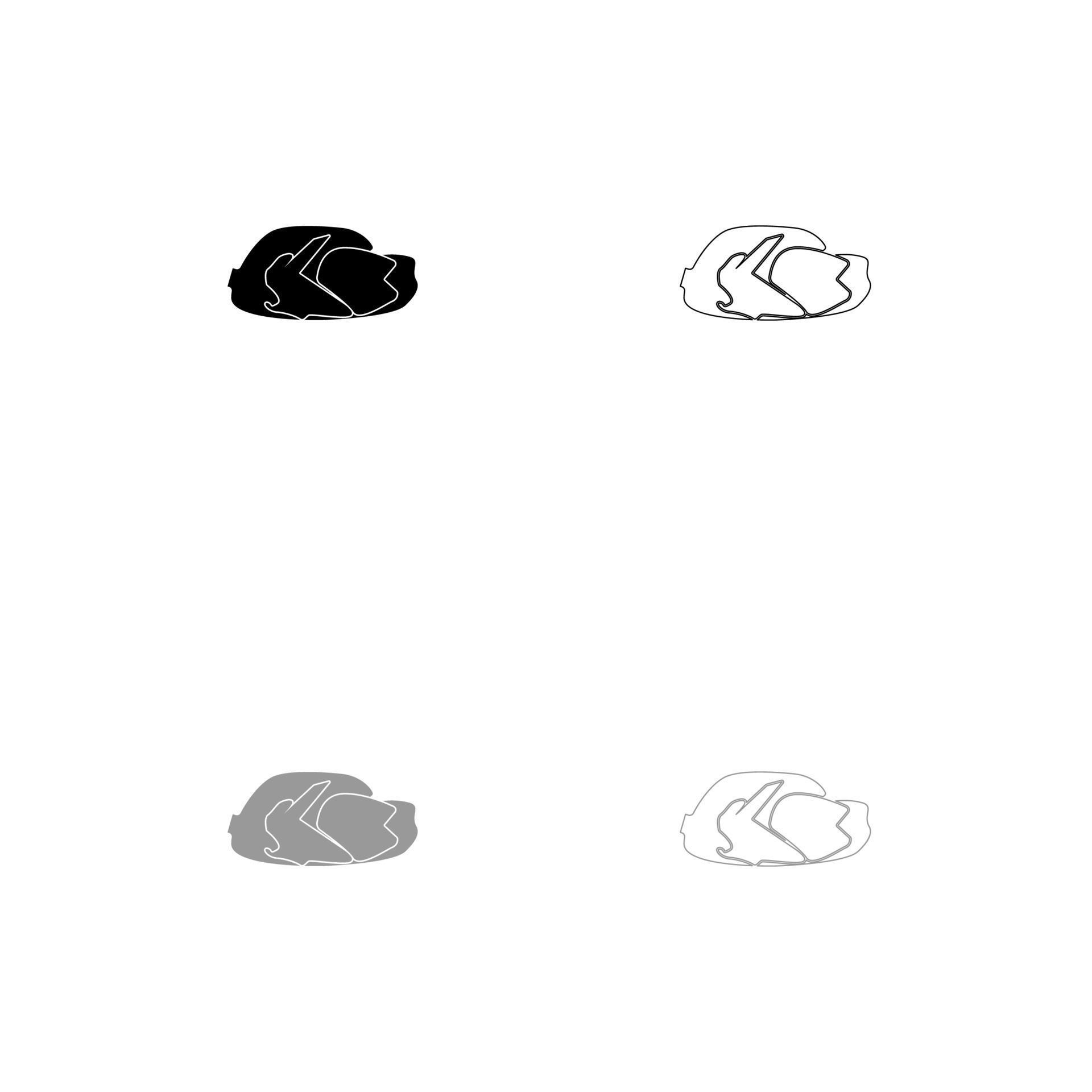 Fried chicken dish set black white icon . 5868736 Vector Art at Vecteezy