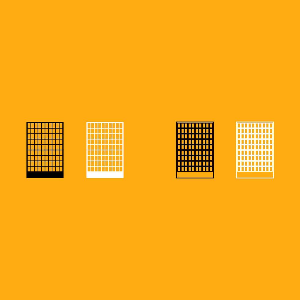 Building it is white icon . vector