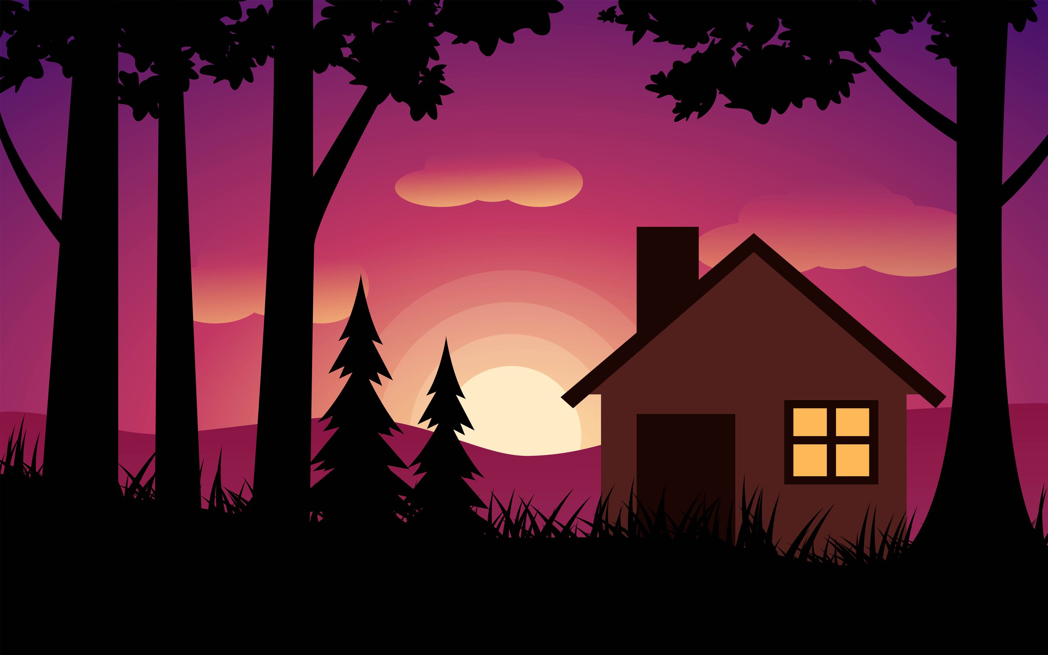 sunset house