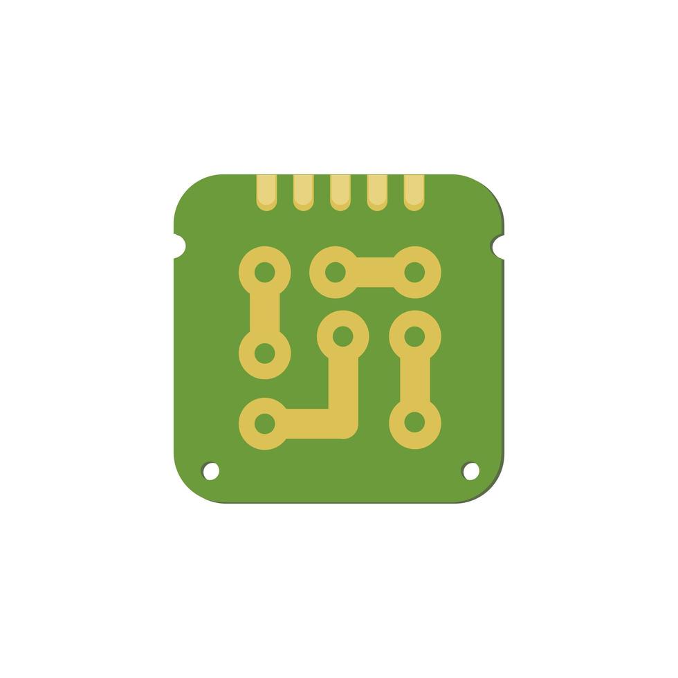 Microchip chip circuit component vector