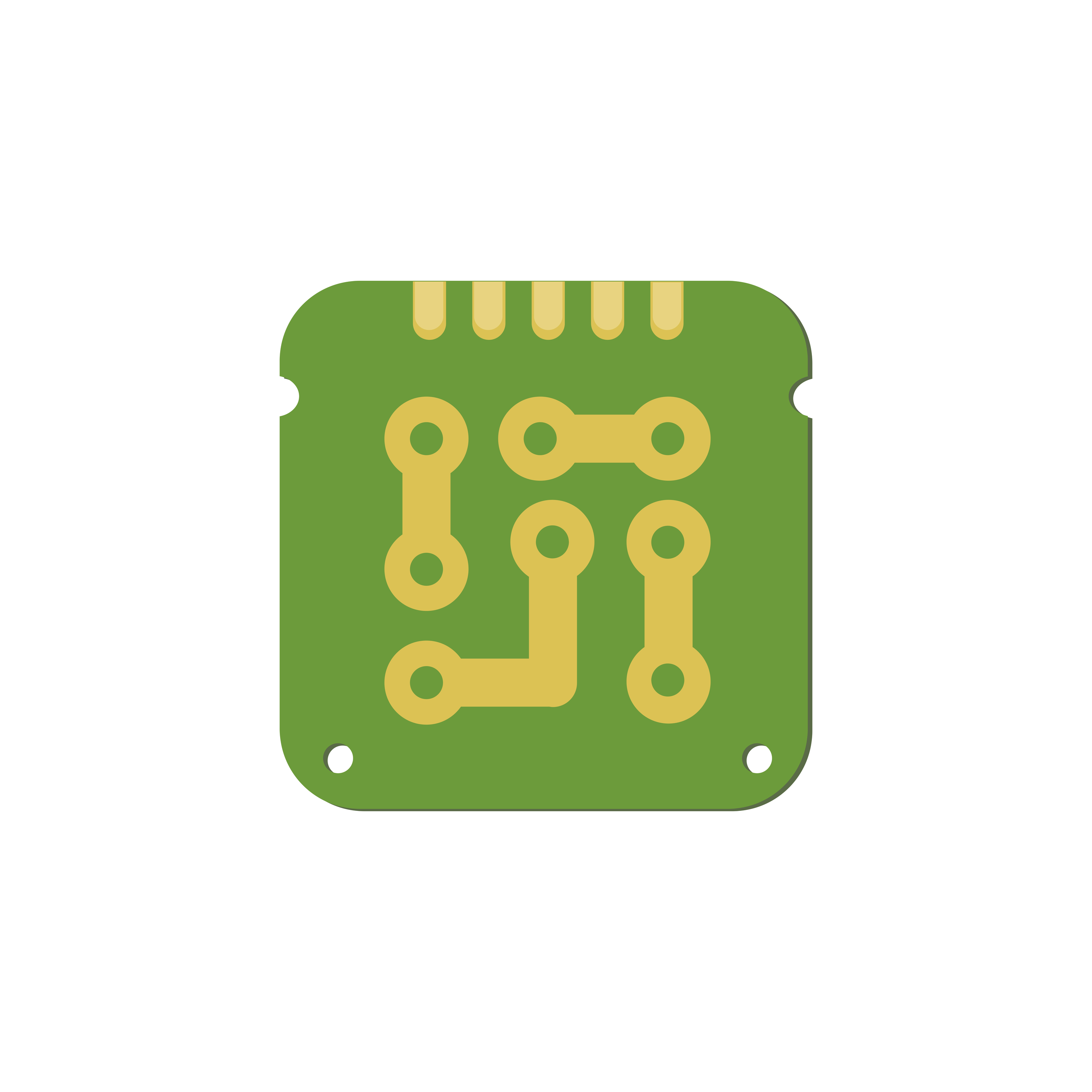 Microchip chip circuit component 5869457 Vector Art at Vecteezy