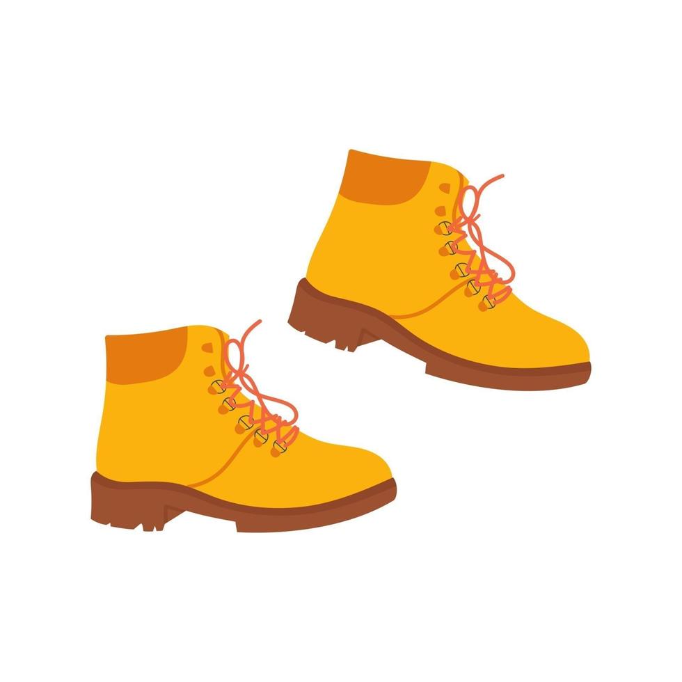 Hand drawn autumn or winter shoes. Vector illustration