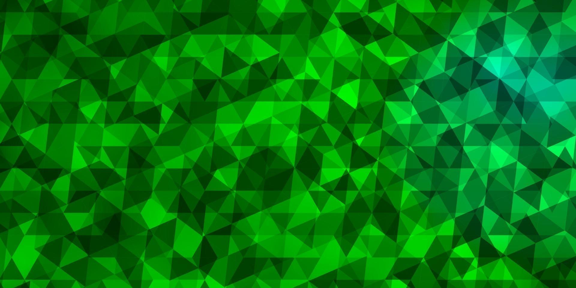Fondo de vector verde claro con estilo poligonal.