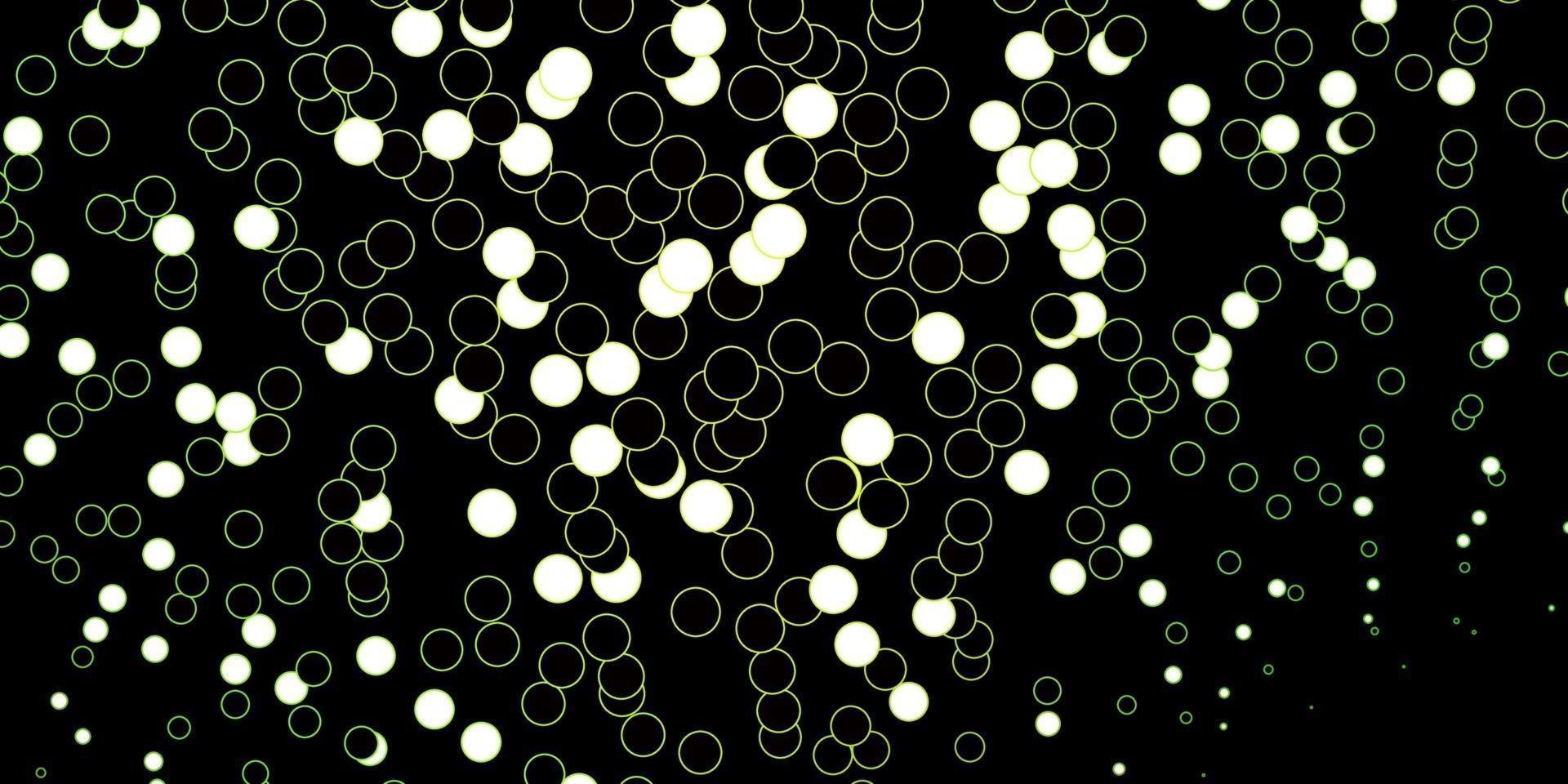 Dark Green, Yellow vector layout with circle shapes.