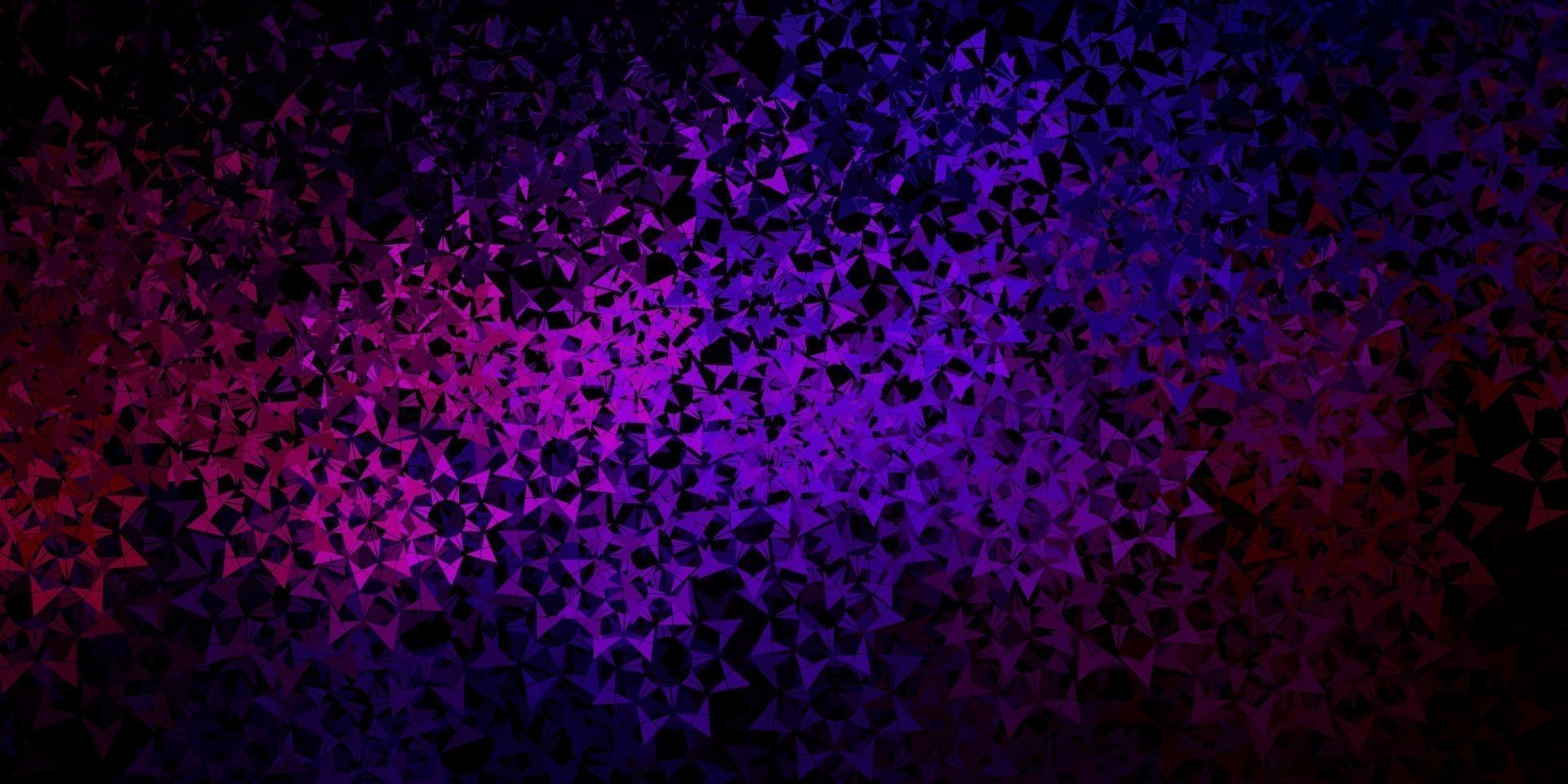 Dark blue vector background with triangles.