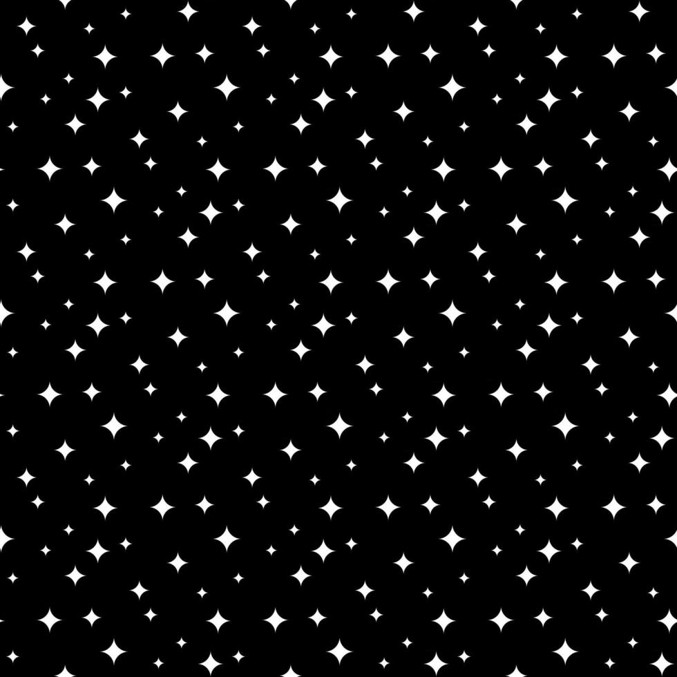 Starry sky Night view of the stars Dark black background Seamless pattern vector