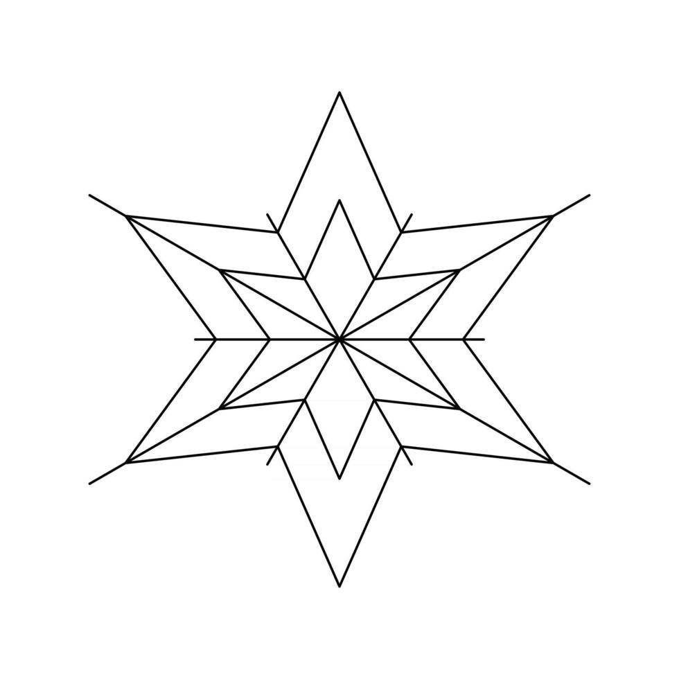 snowflake Merry Christmas Happy New Year Winter vector