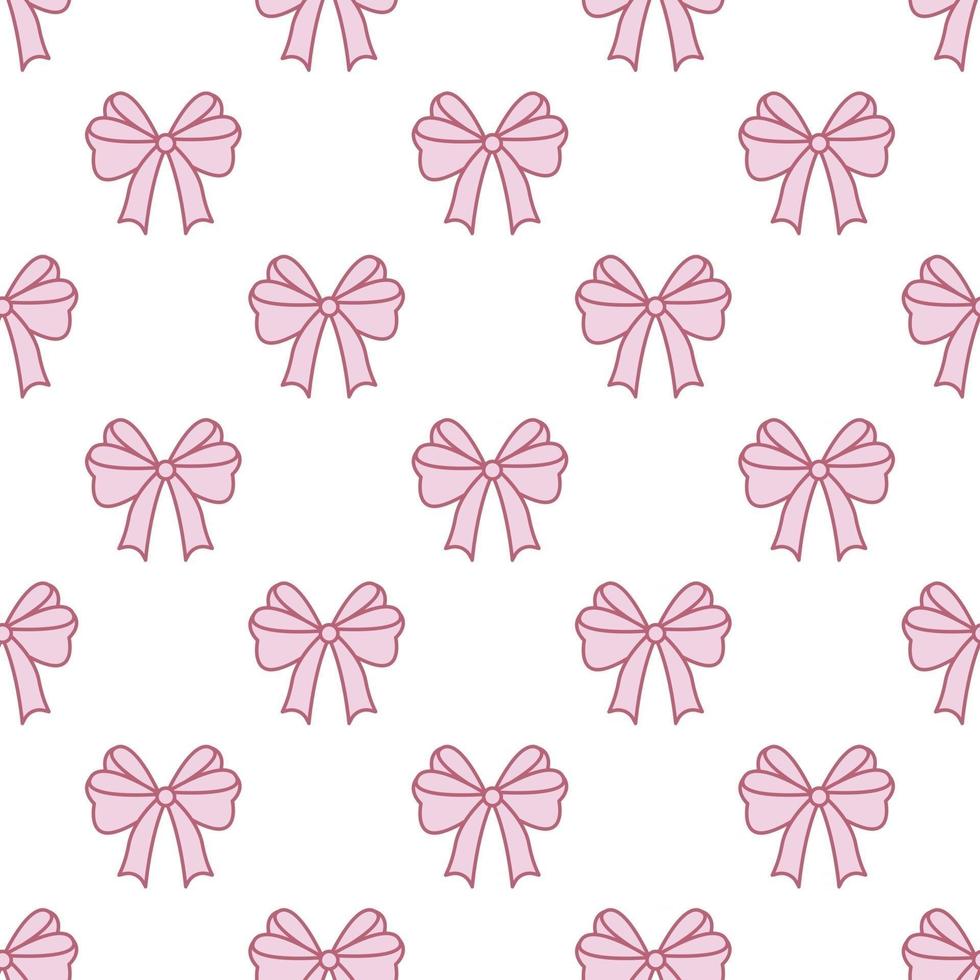 Seamless pattern colorful bows vector