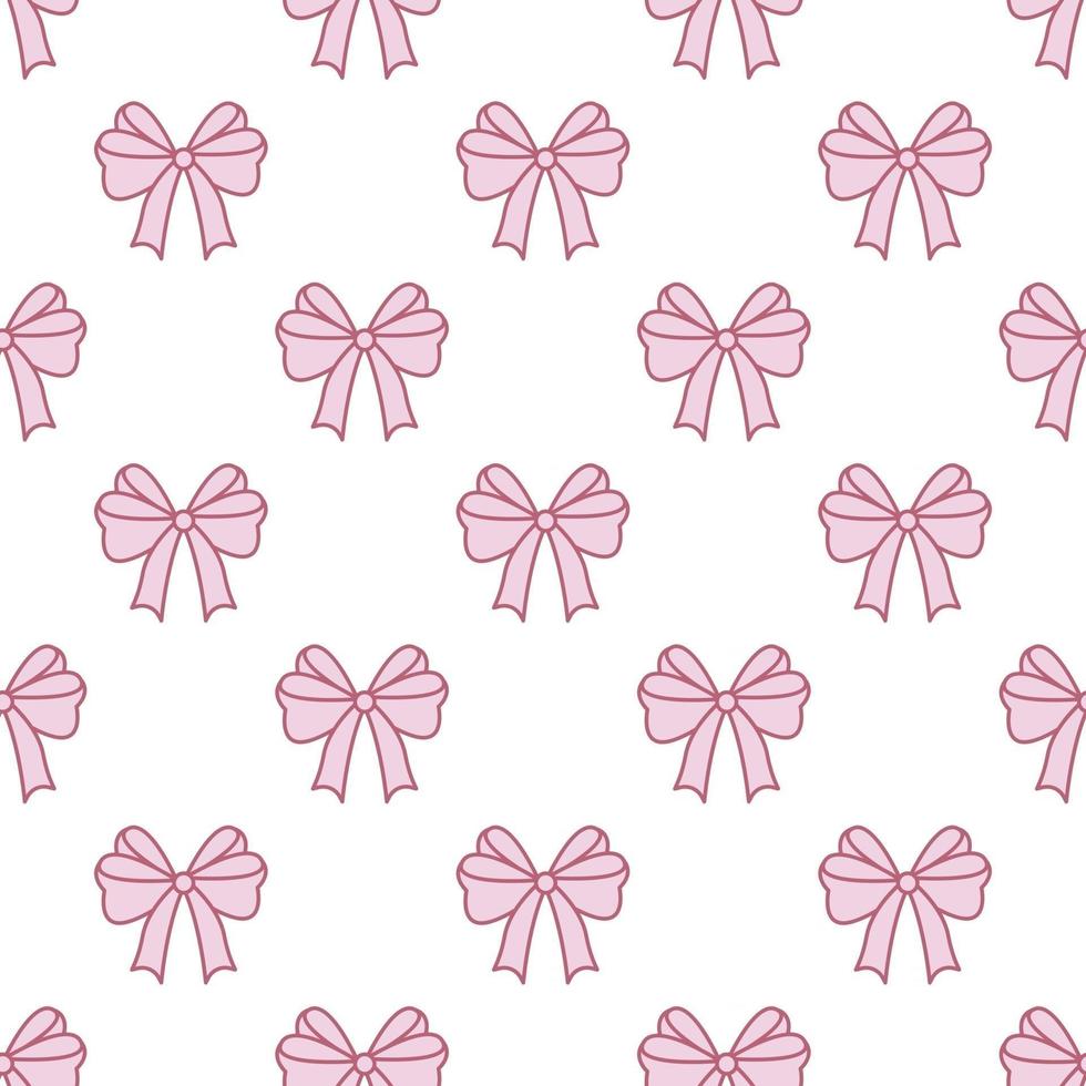 Seamless pattern colorful bows vector