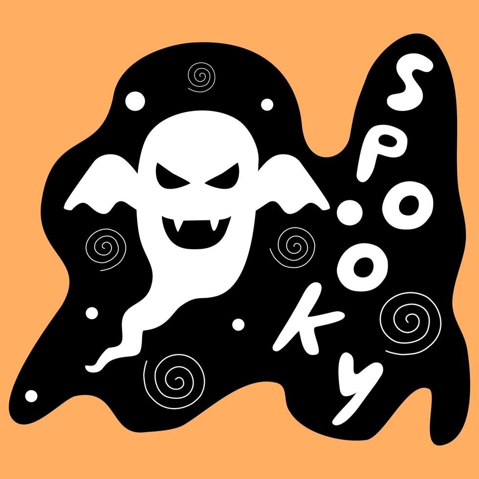 Elements for halloween decorations vector
