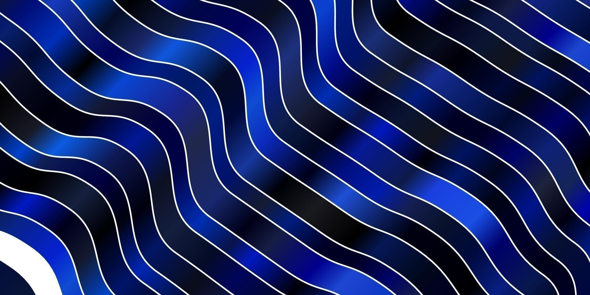 textura de vector azul oscuro con curvas.